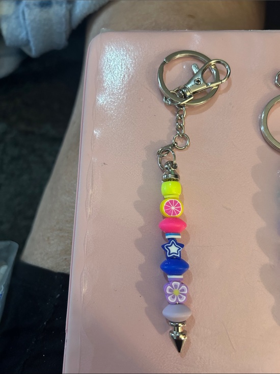Homemade Accessories - Beaded Keychains , multi colored
